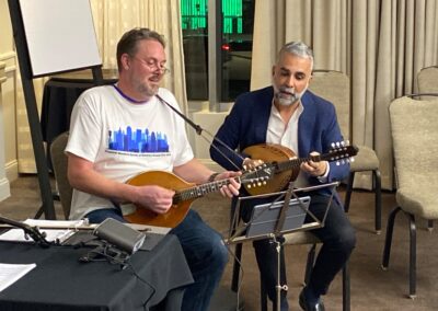 Maestro and Student at a Jam (photo: Mark Lancaster)