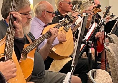 Mandocello Players at Rehearsal (photo: Mark Lancaster)