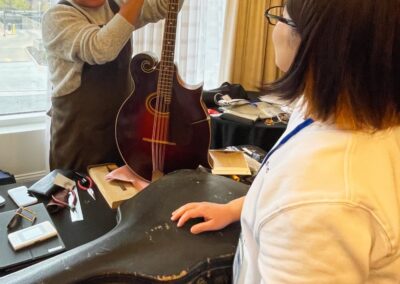 Mandocello Setup (photo: Mark Lancaster)